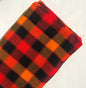 Red, Yellow, Black Checkered Maasai Shuka Wrap Throw