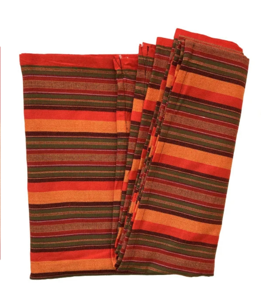 Multi Striped Maasai Shuka Wrap Throw