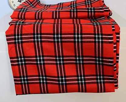 Red & White Plaid Original African Maasai Shuka