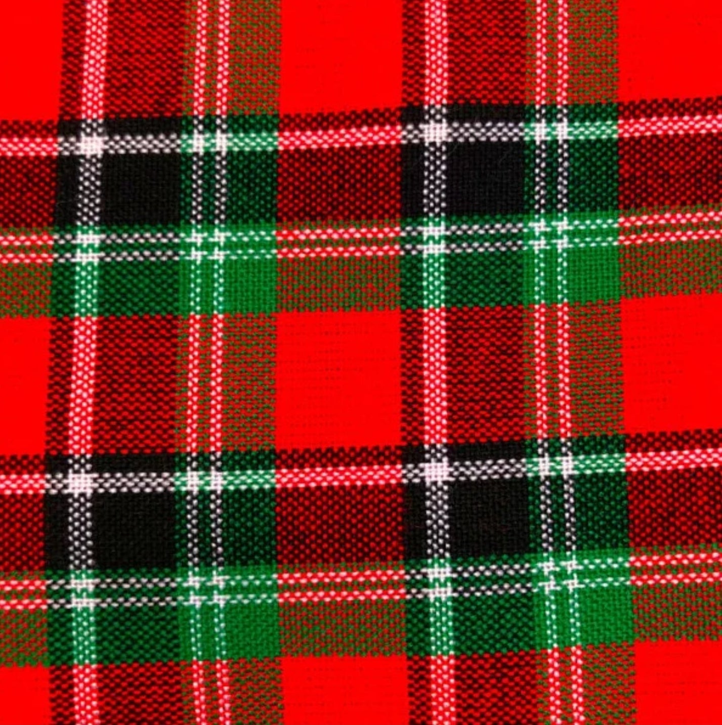 Red-Green Checkered Multicolored Maasai Shuka Wrap Throw