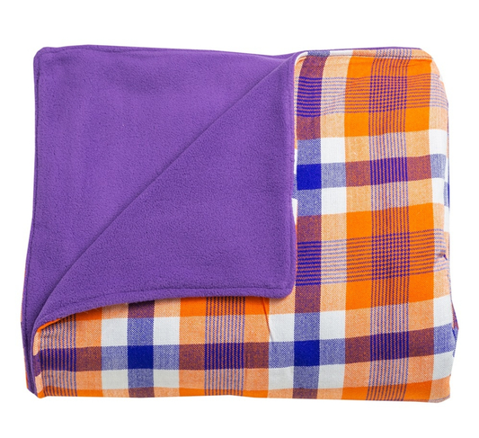 Cozy Maasai Plaid Fleece Blanket