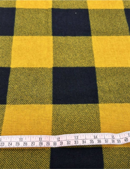 Black and Yellow Maasai Shuka - Checkered Wrap throw
