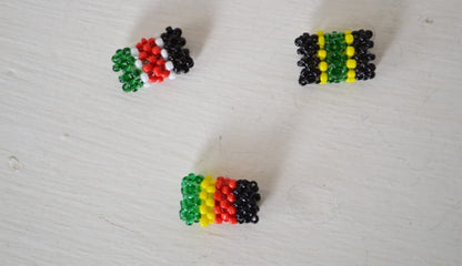 Beaded braids and rasta beads multi color